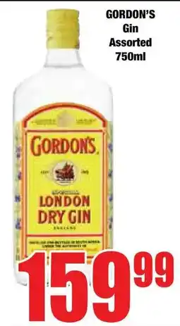 Boxer Superstores GORDON'S Gin Assorted offer
