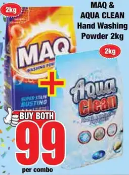 Boxer Superstores MAQ & Aqua Clean Hand Washing Powder offer