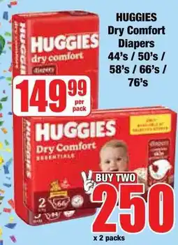 Boxer Superstores Huggies Dry Comfort Diapers offer