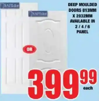 SAFTdoor Deep Moulded Doors