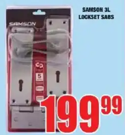 Boxer SAMSON 3L LOCKSET SABS offer