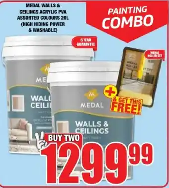 Medal walls & ceilings acrylic pva