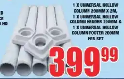 Boxer Universal Hollow Column Set offer