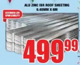 ALU ZINC IBR ROOF SHEETING