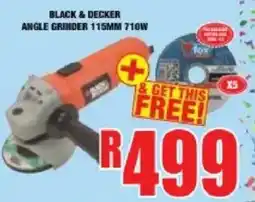 Boxer BLACK & DECKER ANGLE GRINDER 115MM 710W offer