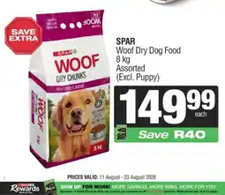 KwikSpar SPAR Woof Dry Dog Food Assorted offer