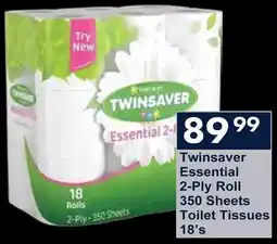 President Hyper Twinsaver Essential 2-Ply Roll Toilet Tissues offer