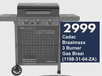 Cadac Braaimaxx 3 Burner Gas Braai