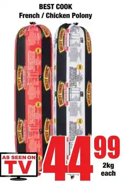 Boxer Superstores BEST COOK French / Chicken Polony offer