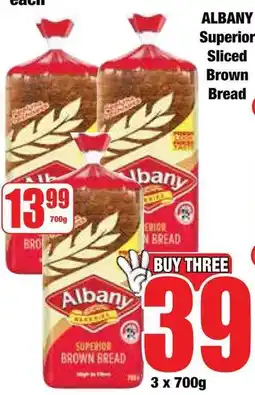 Boxer Superstores Albany Superior Sliced Brown Bread offer