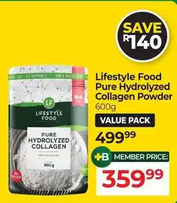 Dis-Chem Lifestyle Food Pure Hydrolyzed Collagen Powder offer