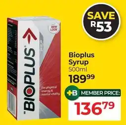 Dis-Chem Bioplus Syrup offer