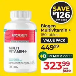 Dis-Chem Biogen Multivitamin + offer