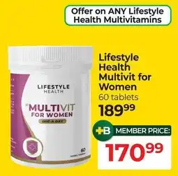Dis-Chem Lifestyle Health Multivit for Women offer