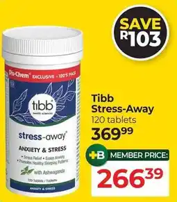 Dis-Chem tibb stress-away offer