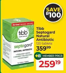 Dis-Chem Tibb Septogard Natural Antibiotic offer