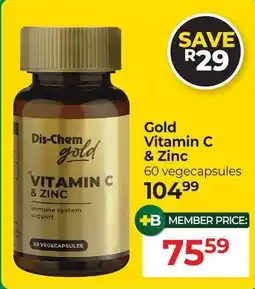 Dis-Chem Dis-Chem gold Vitamin C & Zinc offer