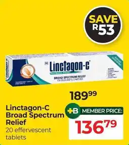 Dis-Chem Linctagon-C Broad Spectrum Relief offer