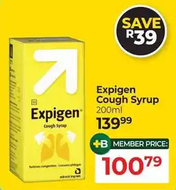 Dis-Chem Expigen Cough Syrup offer