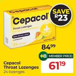Dis-Chem Cepacol Throat Lozenges offer