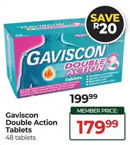 Dis-Chem Gaviscon Double Action Tablets offer