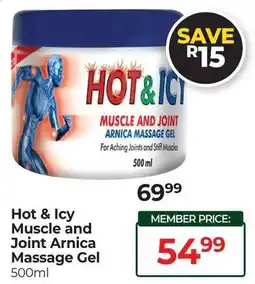Dis-Chem Hot & Icy Muscle and Joint Arnica Massage Gel offer