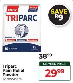 Dis-Chem Triparc Pain Relief Powder offer