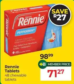 Dis-Chem Rennie Tablets offer
