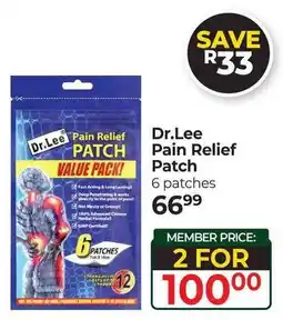 Dis-Chem Dr.Lee Pain Relief Patch offer