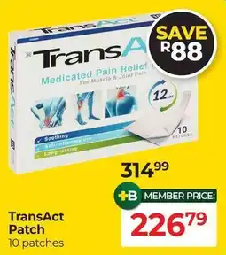 Dis-Chem TransAct Patch offer