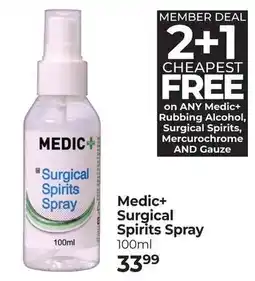 Dis-Chem Medic+ Surgical Spirits Spray offer