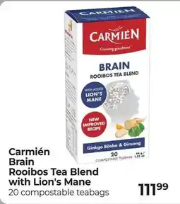 Dis-Chem Carmién Brain Rooibos Tea Blend with Lion's Mane offer