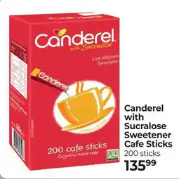 Dis-Chem Canderel with Sucralose Sweetener Cafe Sticks offer