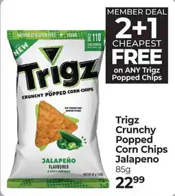 Dis-Chem Trigz Crunchy Popped Corn Chips Jalapeno offer