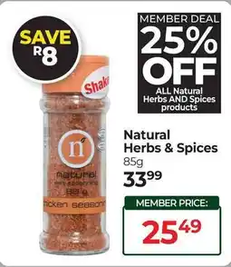 Dis-Chem Natural Herbs & Spices offer