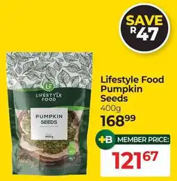 Dis-Chem Lifestyle Food Pumpkin Seeds offer