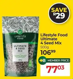 Dis-Chem Lifestyle Food Ultimate 4 Seed Mix offer