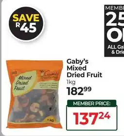 Dis-Chem Gaby's Mixed Dried Fruit offer