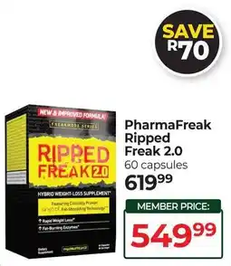 Dis-Chem PharmaFreak Ripped Freak 2.0 offer