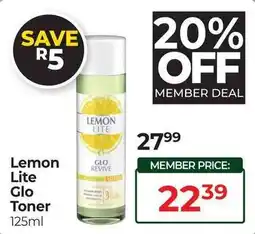 Dis-Chem Lemon Lite Glo Toner offer