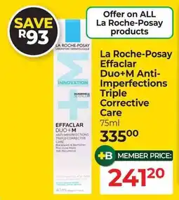Dis-Chem La Roche-Posay Effaclar Duo+M Anti-Imperfections Triple Corrective Care offer