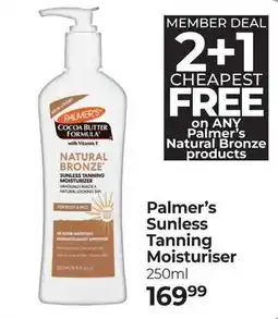 Dis-Chem Palmer's Sunless Tanning Moisturiser offer