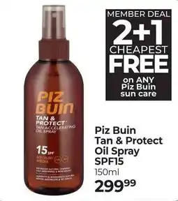 Dis-Chem Piz Buin Tan & Protect Oil Spray SPF15 offer
