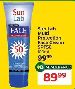 Dis-Chem Sun Lab Multi Protection Face Cream SPF50 offer