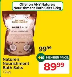 Dis-Chem Nature's Nourishment Bath Salts offer
