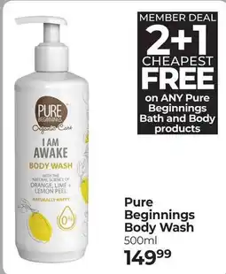 Dis-Chem Pure Beginnings Body Wash offer