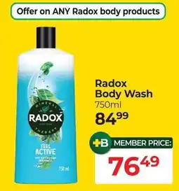 Dis-Chem Radox Body Wash offer