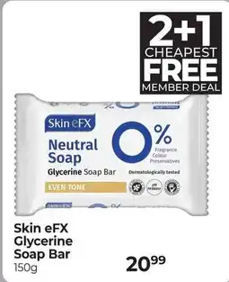 Dis-Chem Skin eFX Glycerine Soap Bar offer