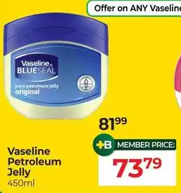 Dis-Chem Vaseline Petroleum Jelly offer