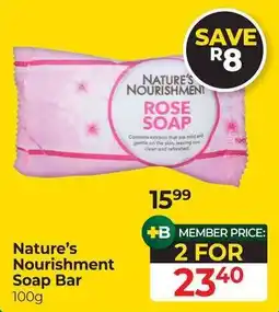 Dis-Chem Nature's Nourishment Soap Bar offer